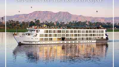Sail Along the Nile in a Manner once reserved for Queens and Pharaohs