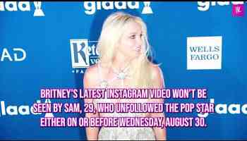 Britney Spears Calls Out Sister Jamie Lynn In New Video As Sam Asghari Unfollows Her