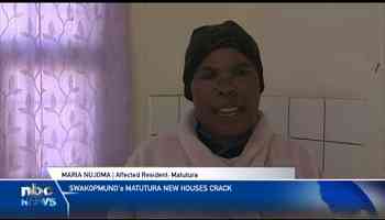 Matutura residents unhappy with cracks in newly built houses - nbc