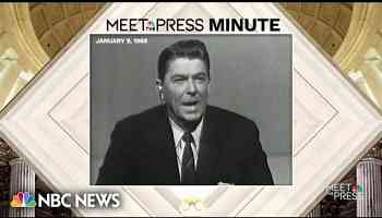 Meet the Press Minute: Ronald Reagan explains his party switching in 1966