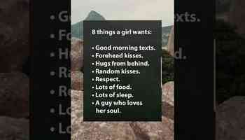 8 Things Girls Want. #girls #Relationship #relationshipsadvice #Dating #Love #Women #Romance #quotes