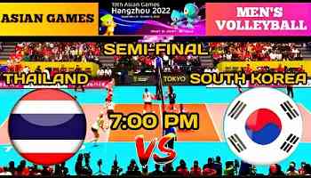 Thailand vs South Korea | Asian Games 2023 Mens Volleyball