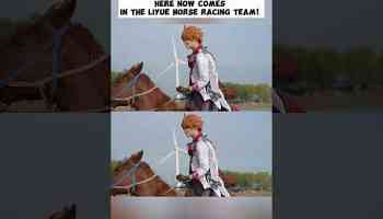 Here now comes in the Liyue horse racing team! | Genshin Impact