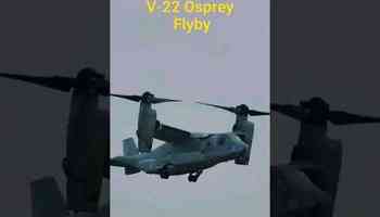 Watch V-22 Osprey Marines flyby #planespotting #aviation #v22osprey