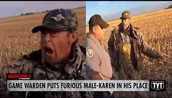 Game Warden Puts Furious Male-Karen In His Place Over Hunters Near His Land