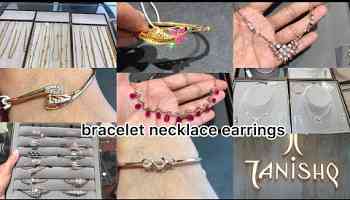 Tanishq diamond necklace bracelet designs || tanishq diamond necklace