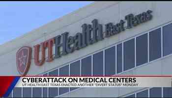 UT Health East Texas back on divert status after ransomware attack