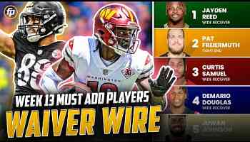 Week 13 Waiver Wire Pickups | Must-Have Players to Add to Your Roster (2023 Fantasy Football)