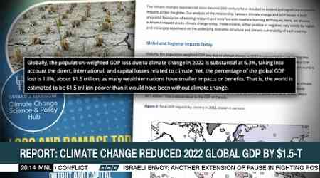 Report: Climate change reduced 2022 global GDP by $1.5-T | ANC