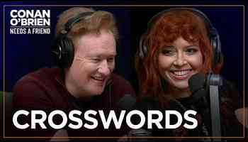Natasha Lyonne &amp; Rian Johnson Do Crosswords Together | Conan O&#39;Brien Needs A Friend