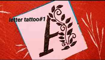 A letter mehndi tattoo / tattoo designs // stylish tattoo#bodyart #tattooartist #A
