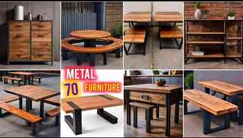 Unique 60+ Metal or wood mix furniture | metal furniture ideas #metalfurniture