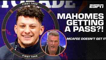 Pat McAfee doesn&#39;t understand the question! Will Mahomes get a pass if the Chiefs lose? | First Take
