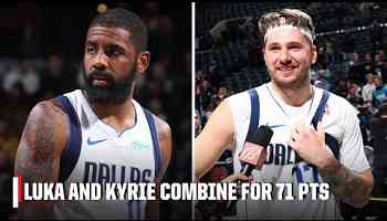 &#39;We&#39;re dangerous!&#39; - Luka Doncic after 71 combined points with Kyrie Irving | NBA on ESPN
