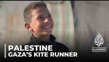 Gaza boy finds solace in kites amidst war devastation