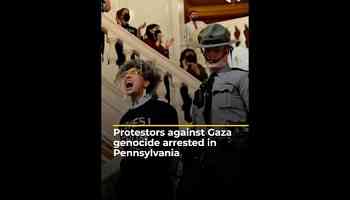 Dozens of protestors against Gaza genocide arrested in Pennsylvania | #AJshorts