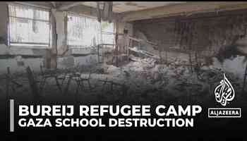 Journalist captures Bureij refugee camp&#39;s school destruction