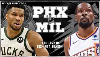 Phoenix Suns vs Milwaukee Bucks Full Game Highlights | Feb 6 | 2024 NBA Season