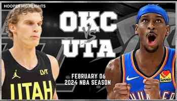 Oklahoma City Thunder vs Utah Jazz Full Game Highlights | Feb 6 | 2024 NBA Season