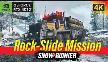 Snow Runner | Rockslide Mission | Michigan North America | Truck Driving PC Gameplay