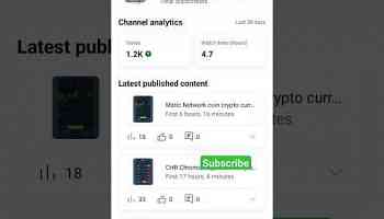 crypto currency update please help support me ||#crypto #currency #bitcoin #channel