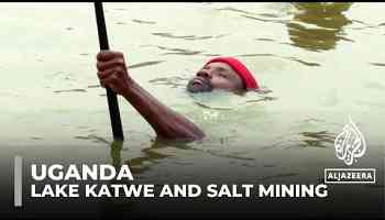 Ugandan salt miners risk their health for meagre pay at Lake Katwe
