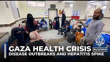 Gaza&#39;s humanitarian crisis deepens amid disease outbreaks and hepatitis spike