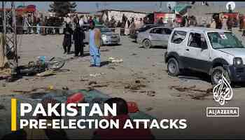 Twin bombings kill at least 28 as Pakistan prepares for elections