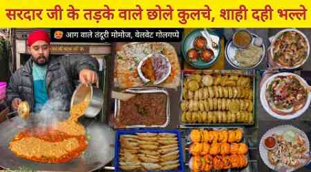 SK Chole Kulche, Shahi Dahi Bhalle, Tandoori Fire Momos &amp; More || Delhi Street Food