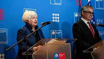Yellen Praises Ties With Chile, a Vital Part of EV Supply Chain