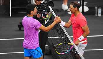 Nadal shows no issues with hip in loss to Alcaraz
