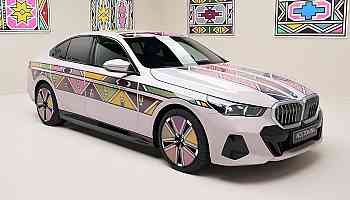 BMW Unveils It's 12th Art Car: The i5 Flow NOSTOKANA