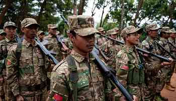 Fears of mass migration from Myanmar as military plans to draft thousands