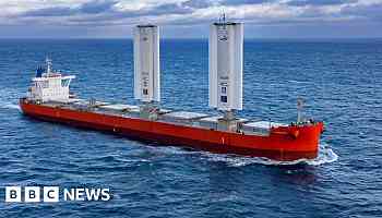 Sail-powered cargo ship 'shows potential of wind'