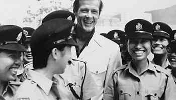 James Bond in Hong Kong: Roger Moore arrives in city in 1974 to film scenes for The Man with the Golden Gun