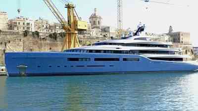 98 metre super yacht Aviva on the move again after convicted owner pays US fine