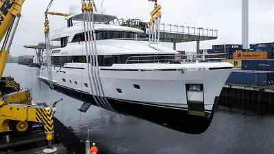 Sixth 36m Moonen Martinique motor yacht Moonshine launched