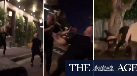 Sports journalist stood down after video of Sydney restaurant scuffle