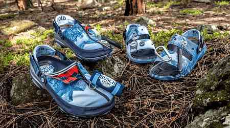 Free Beer-Branded Clogs - Crocs and Busch Light Team Up for Camping-Themed Collaboration (TrendHunter.com)