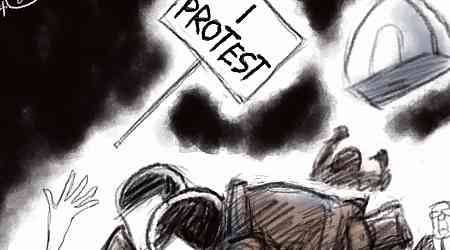 Bagley Cartoon: Protesting Protests