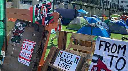 With portable toilets and barricades, Gaza protest camp at UBC digs in for long haul