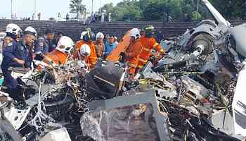 Dieci morti in una collisione tra due elicotteri militari in Malaysia