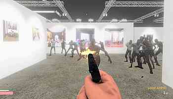 Artist Mak2 Turns Art Fair Into First-Person Zombie Shooting Game