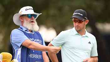 Caddie Nick Pugh Avoids Injury After Being Hit by Water Bottle at LIV Golf Event