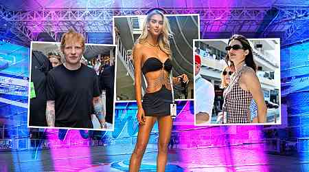 Kendall Jenner, Veronika Rajek and Ed Sheeran lead list of celebs and F1 Wags at glamorous Miami Grand Prix