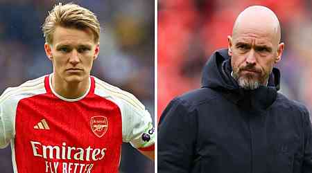 Arsenal star Martin Odegaard responds to Erik ten Hag's constant name-checking