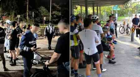 22 cyclists caught for flouting riding rules in joint operation by LTA and TP