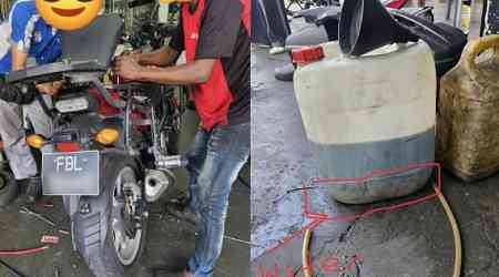 Rider from Singapore claims fuel from JB kiosk contaminated with water, causing bike's breakdown