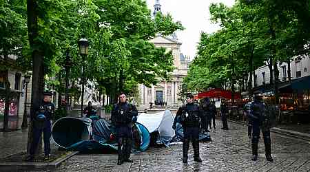 Dozens detained as Paris police clear Gaza war protest at Sorbonne university