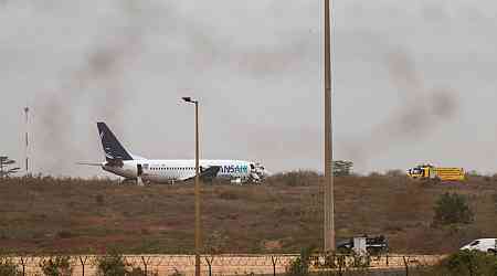 Boeing 737 Catches Fire and Skids Off Runway at a Senegal Airport, Injuring 10 People